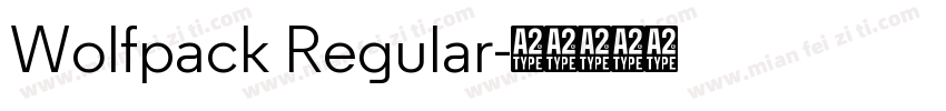 Wolfpack Regular字体转换